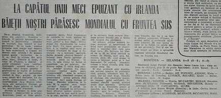 Remember România - Irlanda 1990